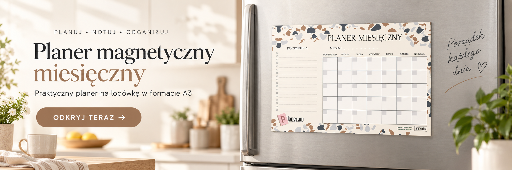 Miesięczne planery magnetyczne